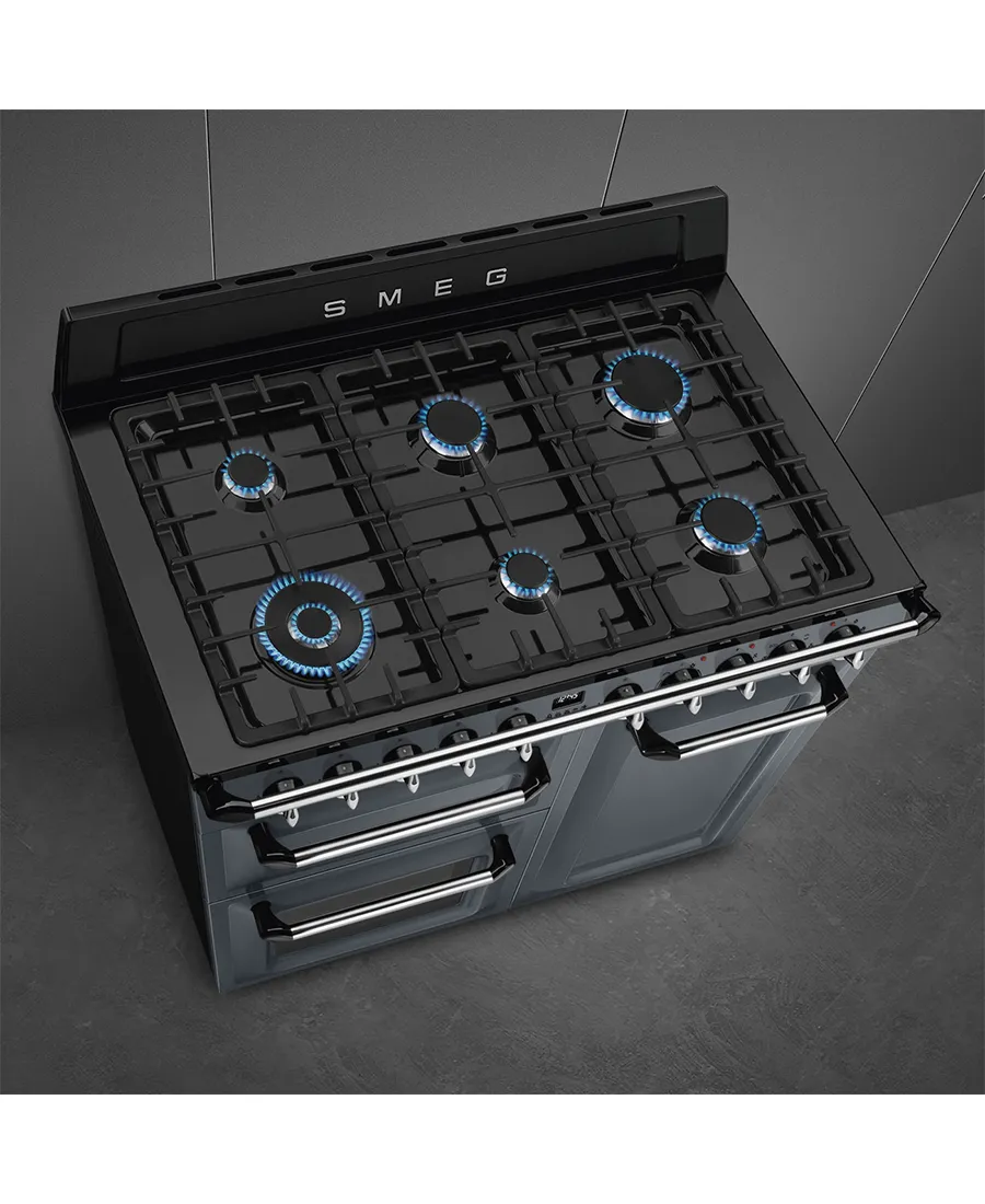 100cm Victoria Traditional Dual Fuel Range Cooker | Slate Grey