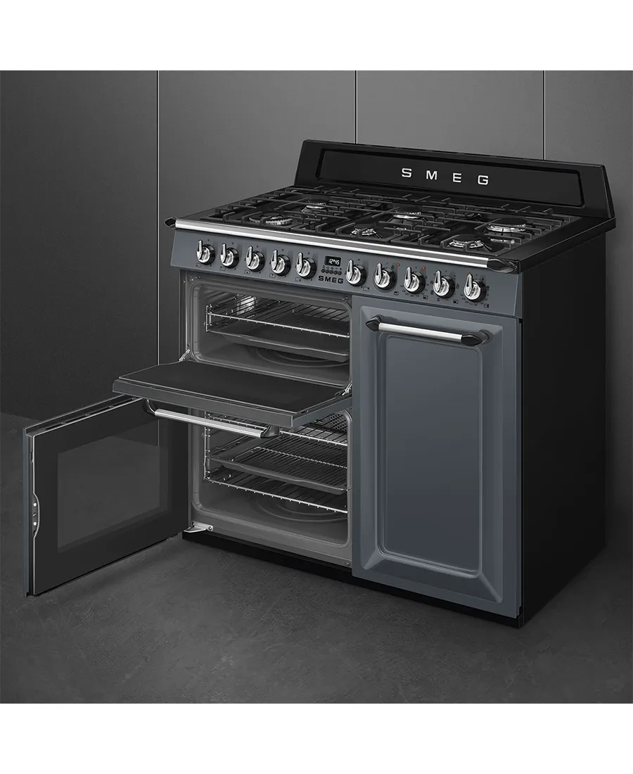 100cm Victoria Traditional Dual Fuel Range Cooker | Slate Grey