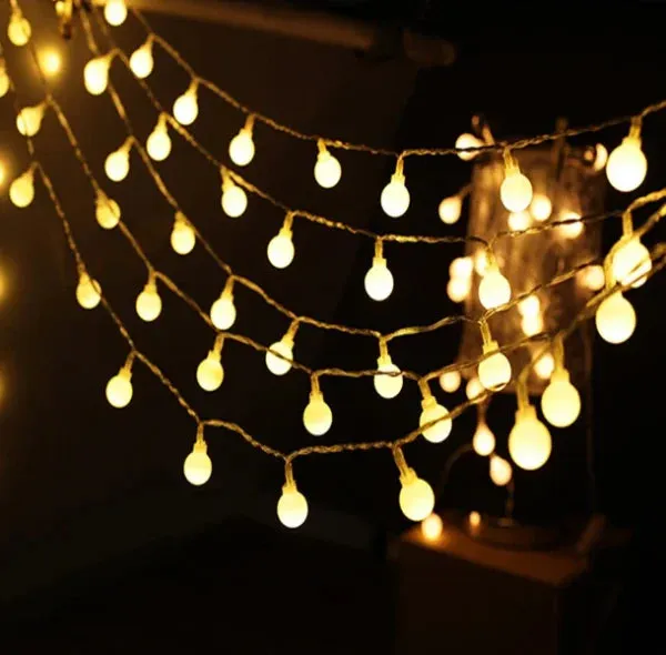 1.5m 10leds Aa Battery Led Ball String Lights