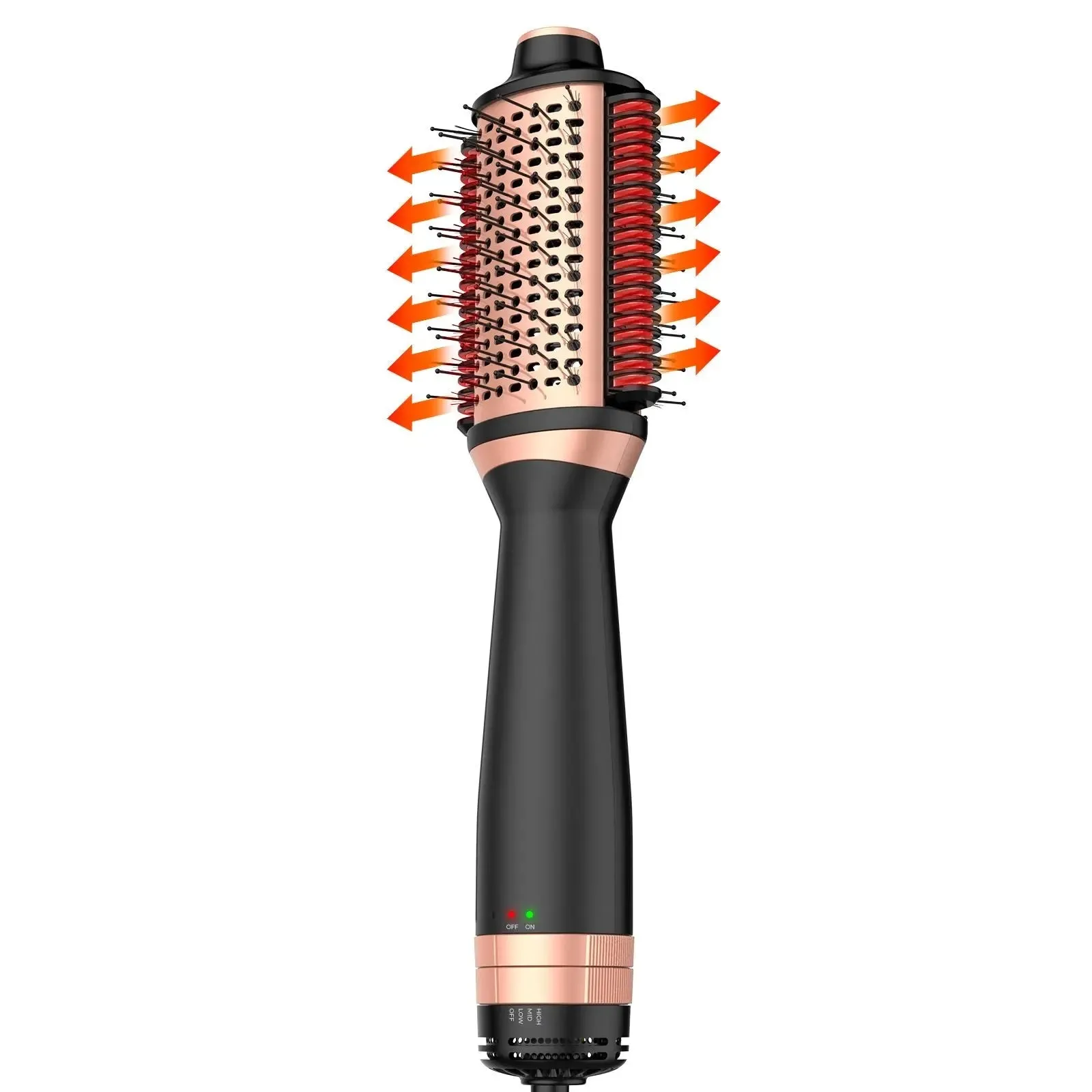 2 in 1 Blow Dryer Brush Hair Straightener Brush