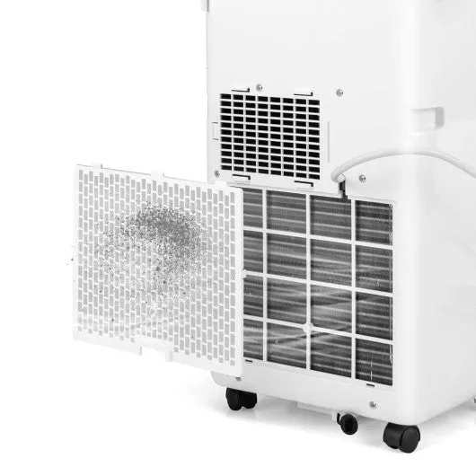 3-in-1 8000 BTU Portable Air Conditioner with Remote Control-White