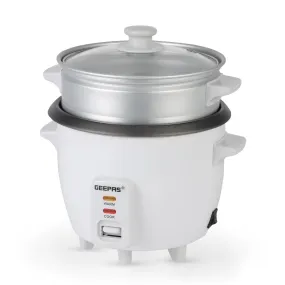 3-In-1 White Automatic Electric Rice Cooker and Steamer 0.6L