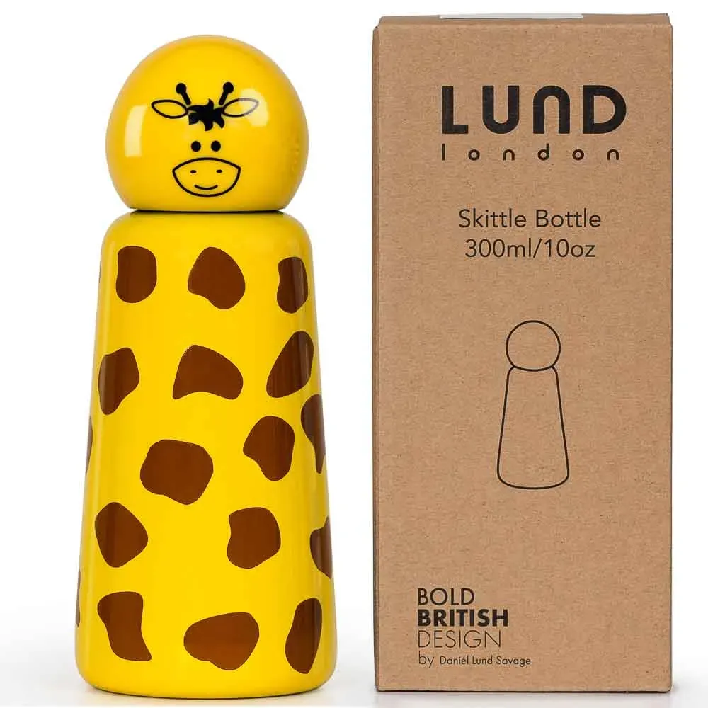 300ml Thermal Flask Giraffe Yellow Brown Stainless Steel