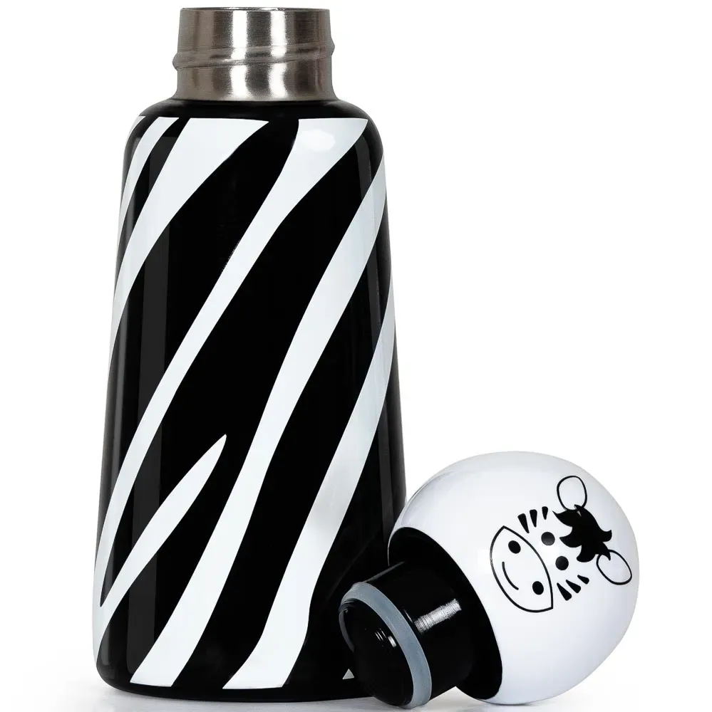 300ml Thermal Flask Zebra Black White Stainless Steel