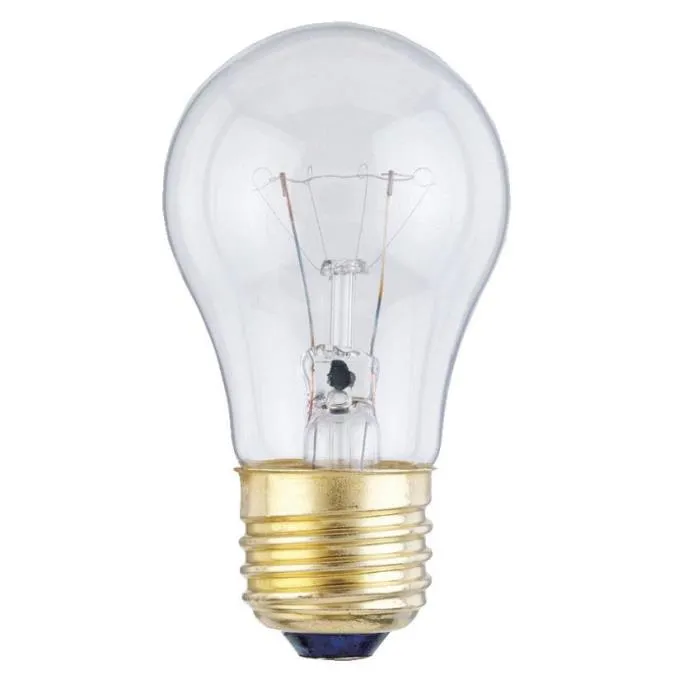 40 Watt A15 Incandescent Clear E26 (Medium) Base, 120 Volt, Card (2-Pack)