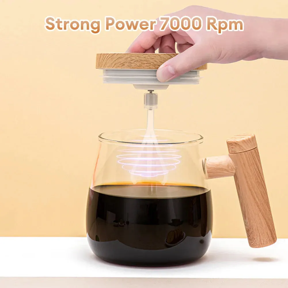 400ML Self Stir Glass Coffee Mug