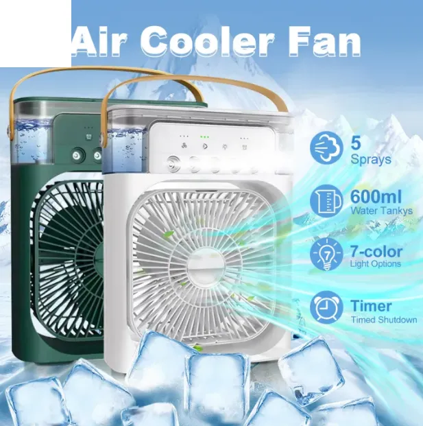 4in1 Air Conditioner Humidifier Fan With Lights