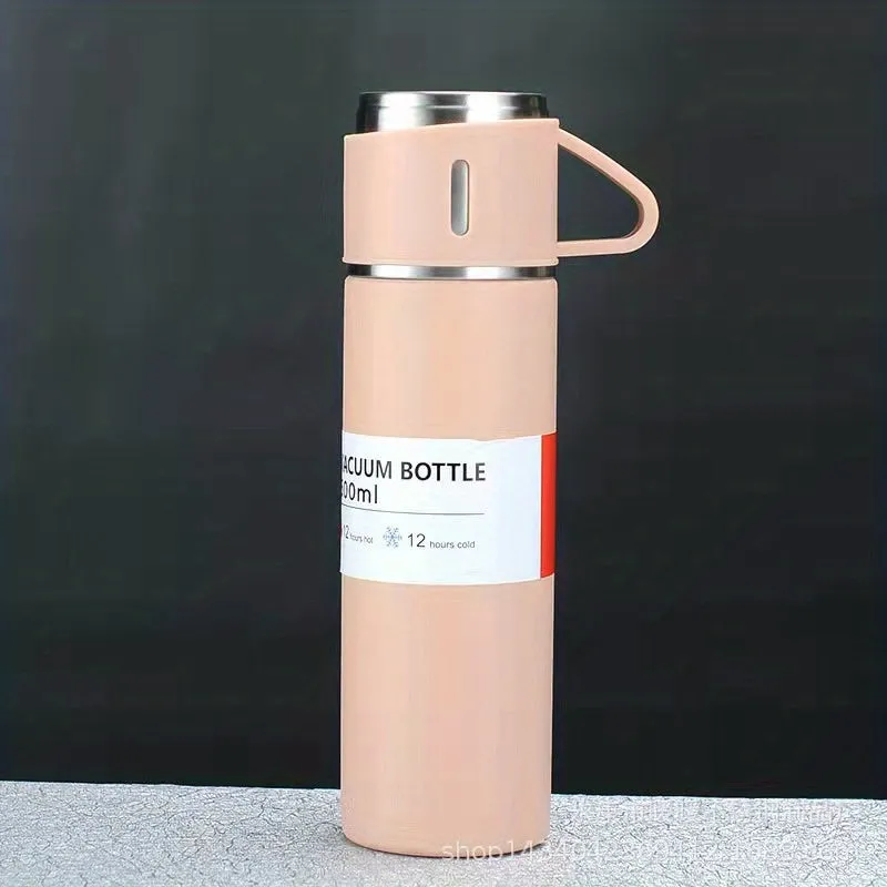 500ml Stainless Steel Vacuum Flask Set for HotCold Drinks