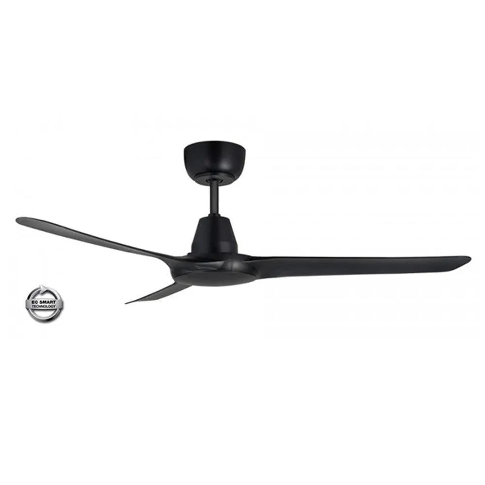 56" Spyda EC Ceiling Fan Matt Black, Satin White SPYEC1423XX Ventair