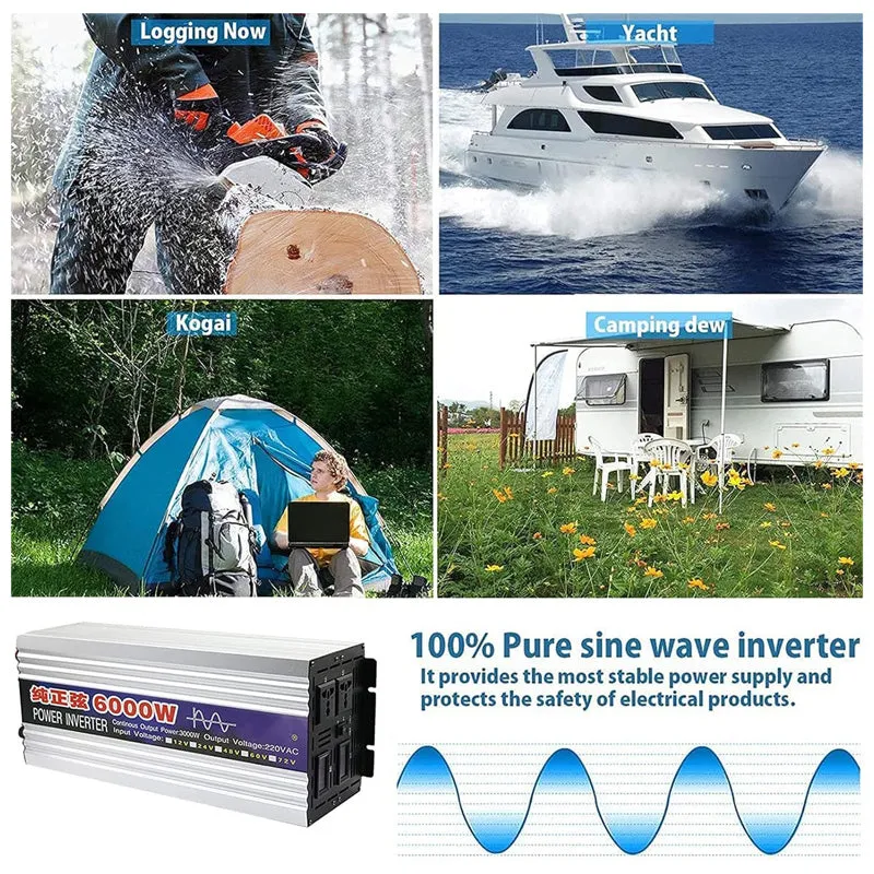 6000W 12/230V Pure Sine wave Inverter