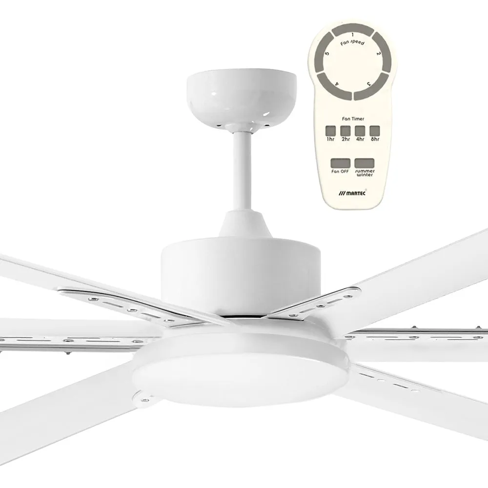 72" Albatross DC Ceiling Fan Matt Black, White, Brushed Nickel MAFMXR   MAF180X Martec Lighting