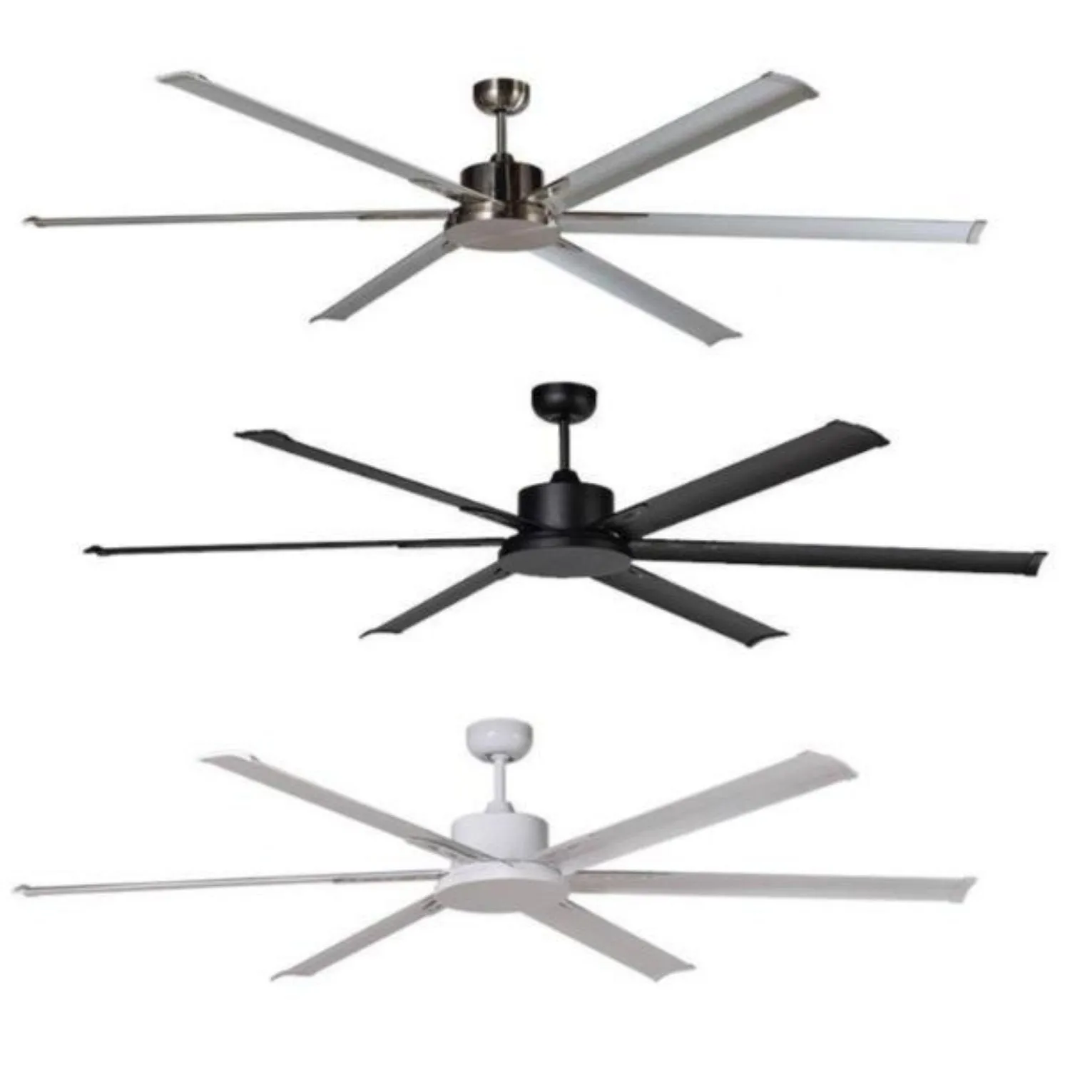 72" Albatross DC Ceiling Fan Matt Black, White, Brushed Nickel MAFMXR   MAF180X Martec Lighting