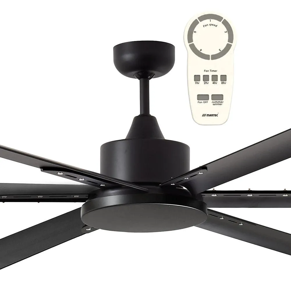 72" Albatross DC Ceiling Fan Matt Black, White, Brushed Nickel MAFMXR   MAF180X Martec Lighting