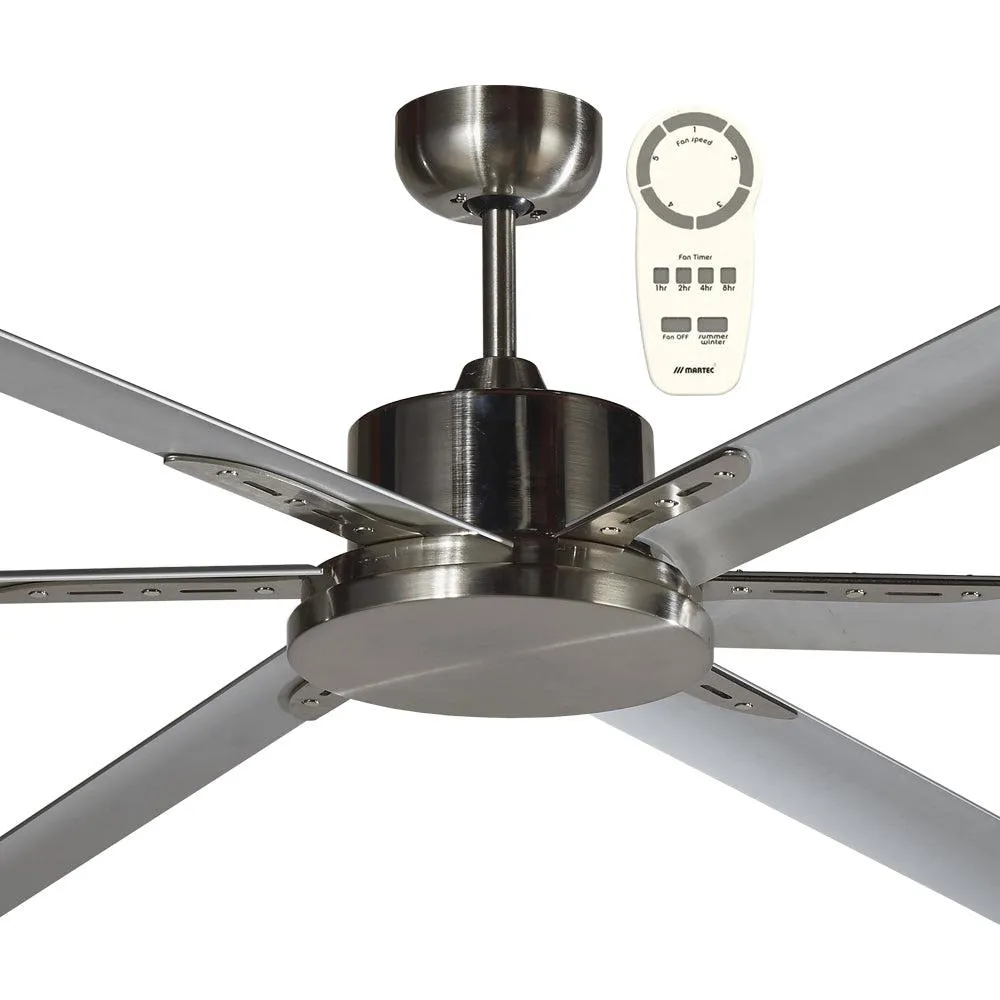 72" Albatross DC Ceiling Fan Matt Black, White, Brushed Nickel MAFMXR   MAF180X Martec Lighting