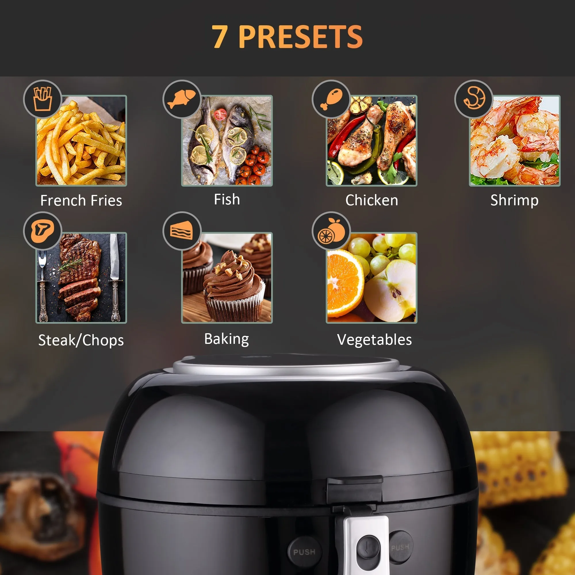 7L Digital Air Fryer Oven with Air Fry