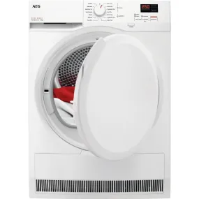 AEG TR708L0B Heat Pump Tumble Dryer, 8kg, White, A   Rated