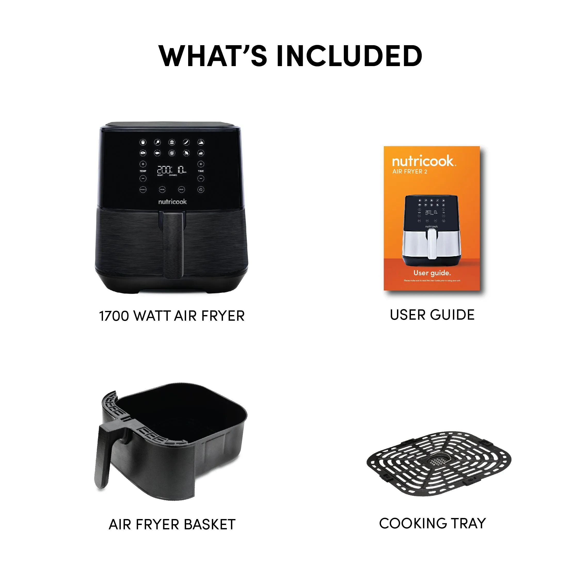 Air Fryer 2 - Black - 5.5L (Brown Box)