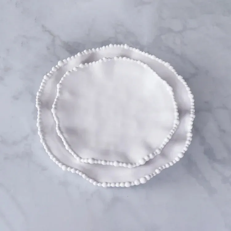 Alegria Salad Plate - White - Set of 4