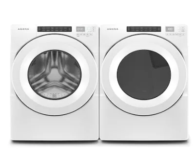 Amana  4.3-cu ft High Efficiency Stackable Front-Load Washer& with Electric dyer set