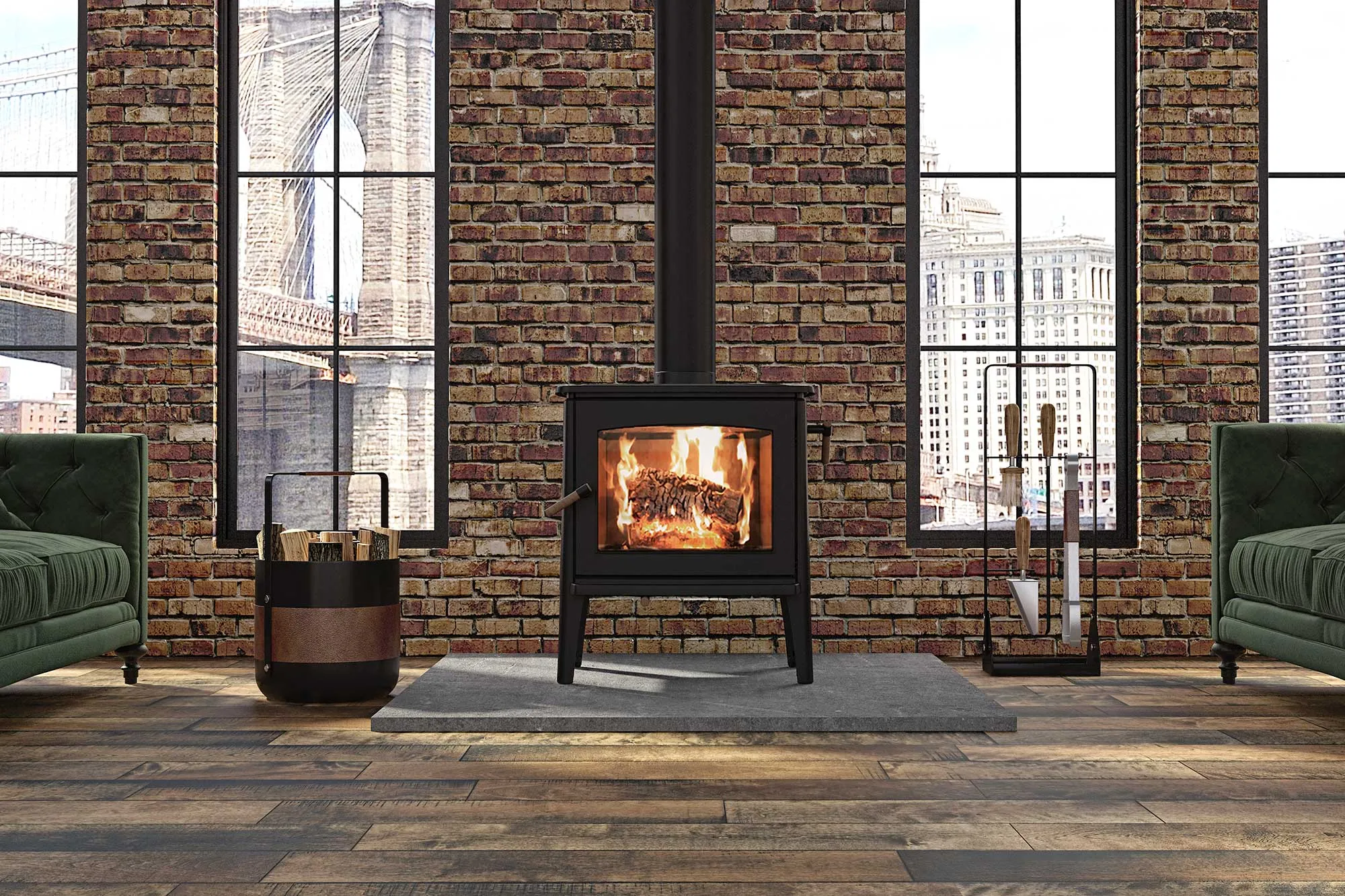 Ambiance Fireplaces Hipster 20 Wood Stove