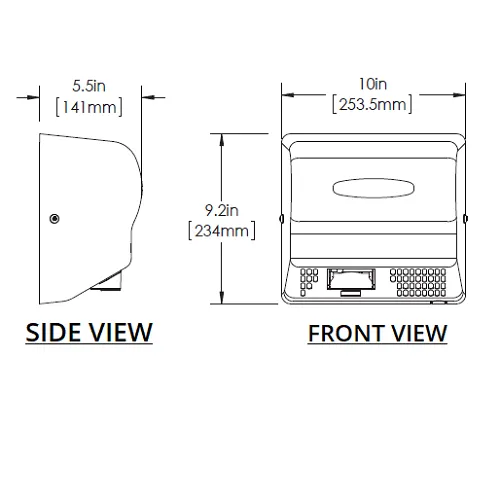 AMERICAN DRYER® AD90-C Advantage AD® ***DISCONTINUED***  No Longer Available in CHROME - Please see AMERICAN DRYER® AD90-SS