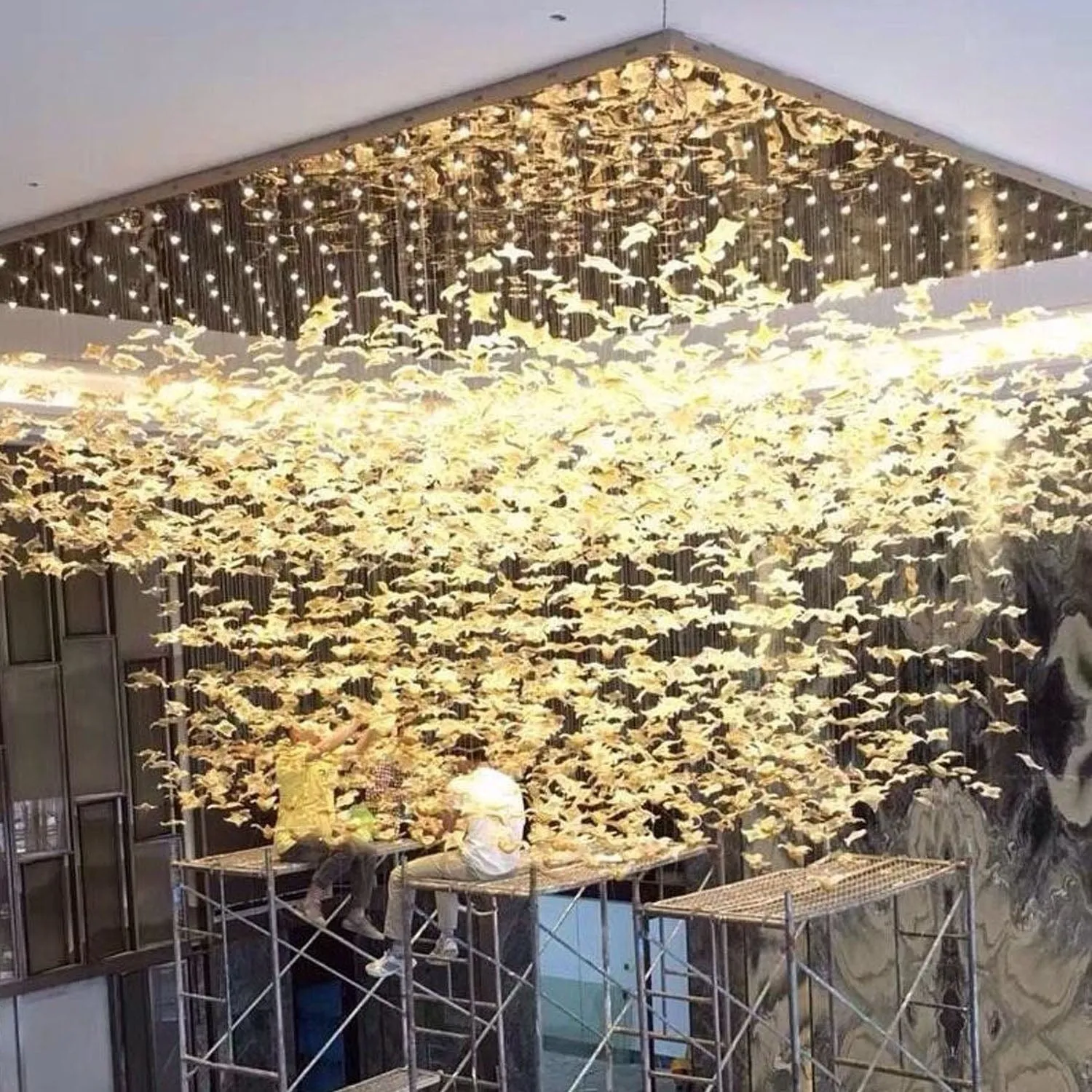 Autumn Leaves Chandelier