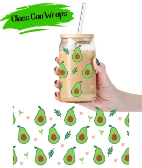 Avocados Wrap for 16/20 oz Cups - UV DTF or Sublimation (SHIPS IN 3-7 BUS DAYS)