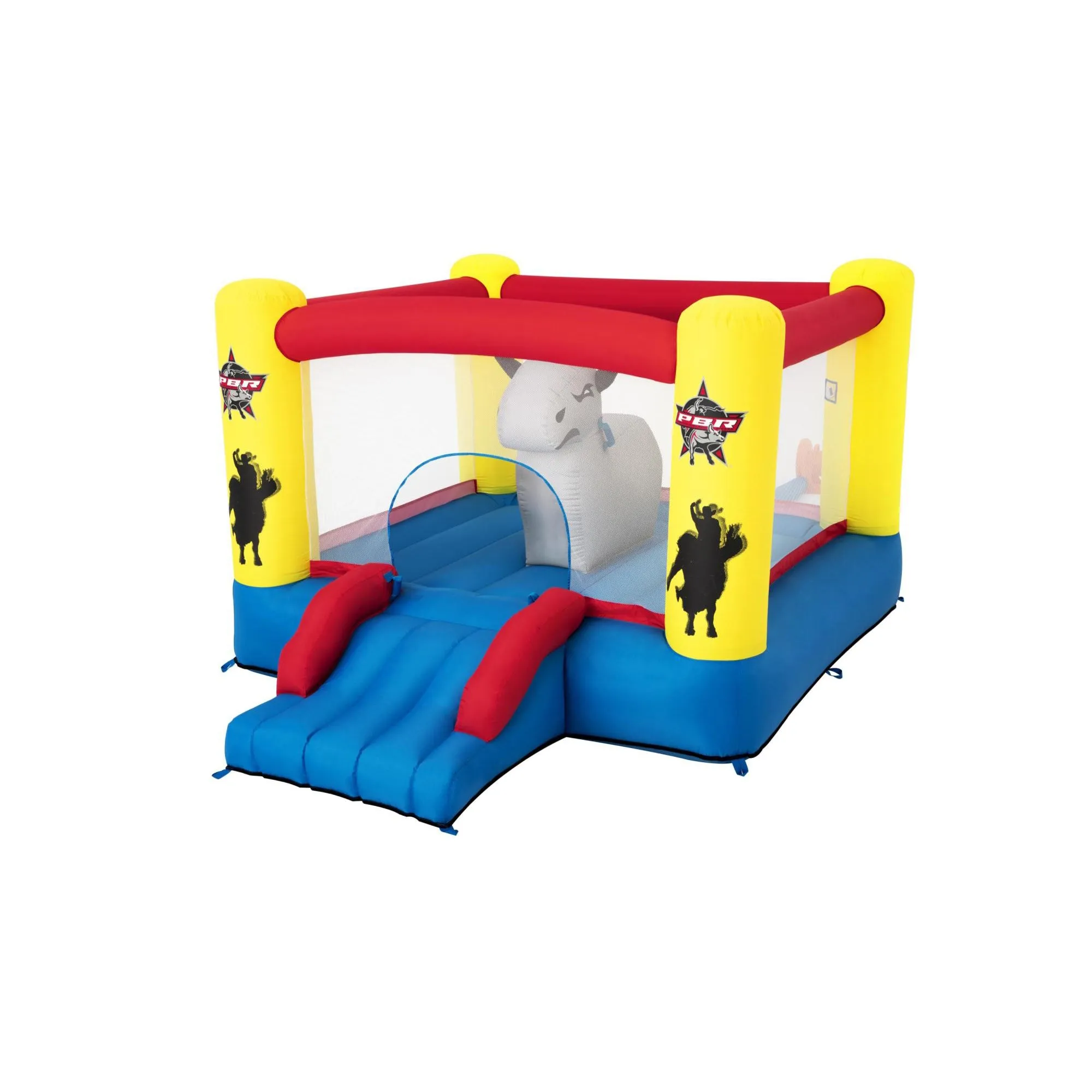 Bestway Brave the Bull Indoor Outdoor Inflatable Bouncer House and Slide (Used)