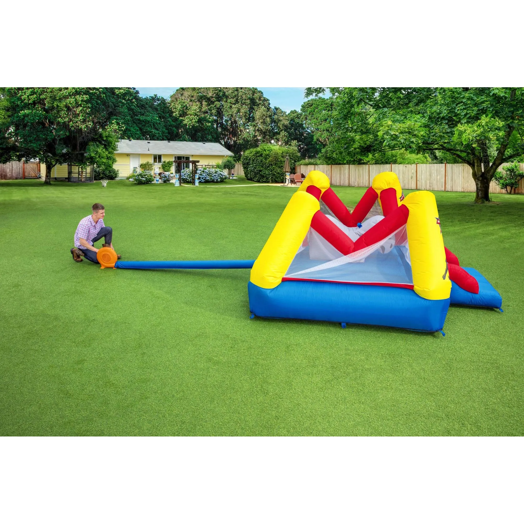 Bestway Brave the Bull Indoor Outdoor Inflatable Bouncer House and Slide (Used)