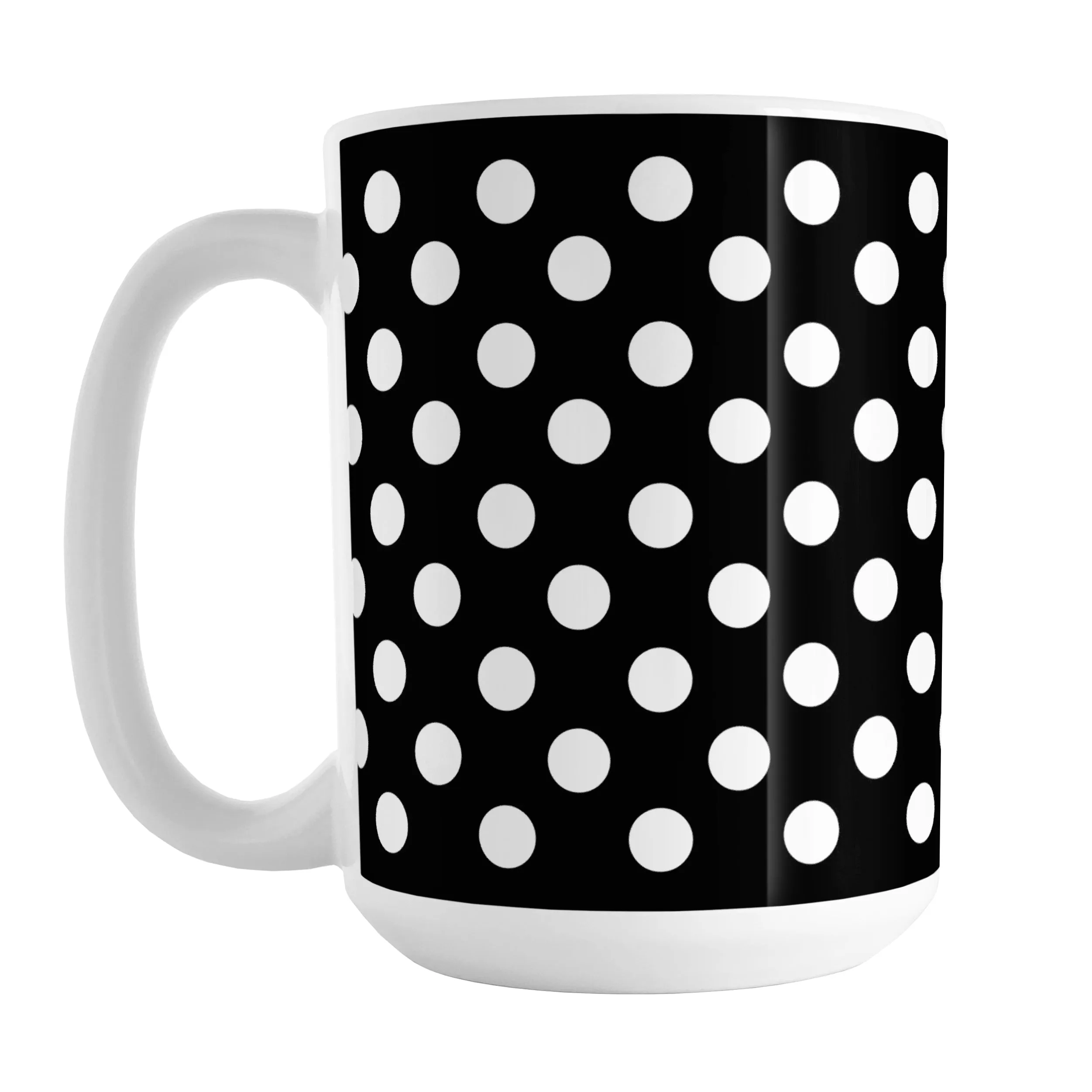 Black Polka Dot Mug