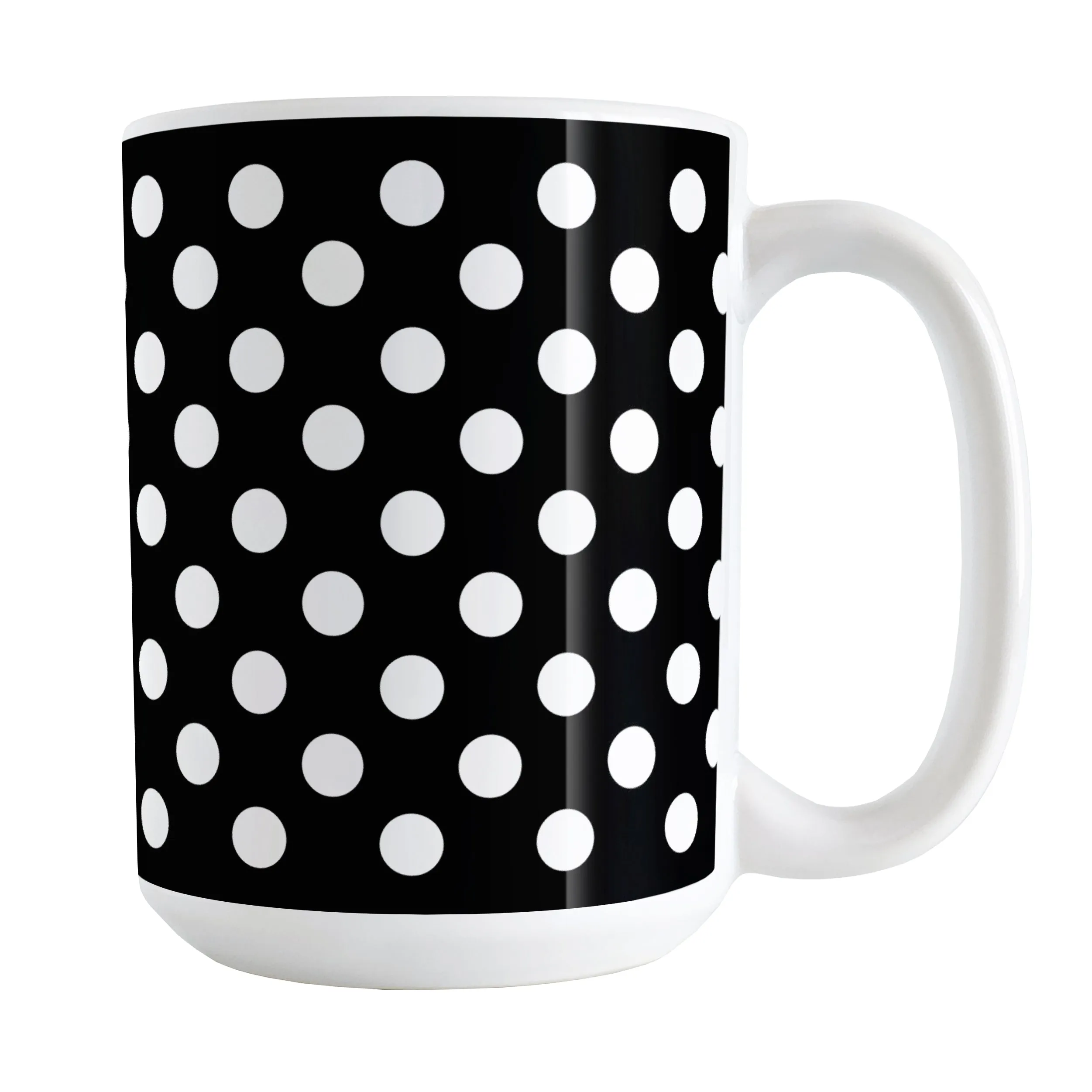 Black Polka Dot Mug