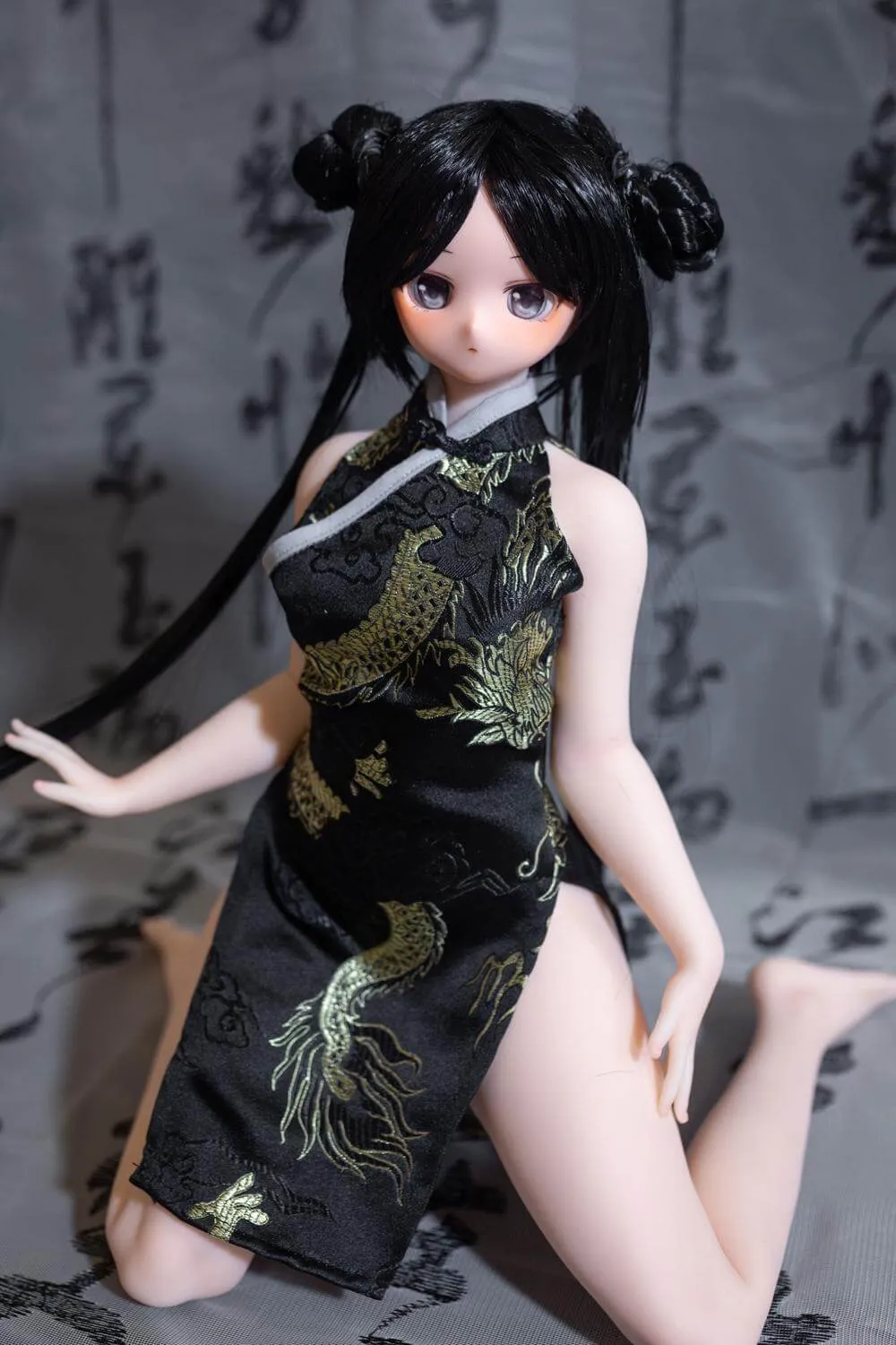 Blue Archive Mini Sex Doll Kisaki, Chinese Dress 60cm Hentai Figure with Cool Face