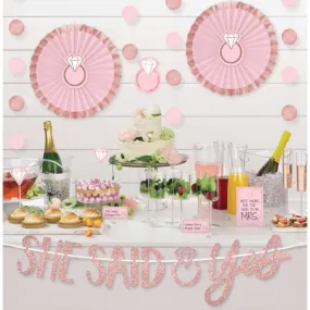 Blush Wedding Buffet Table Decorating Kit