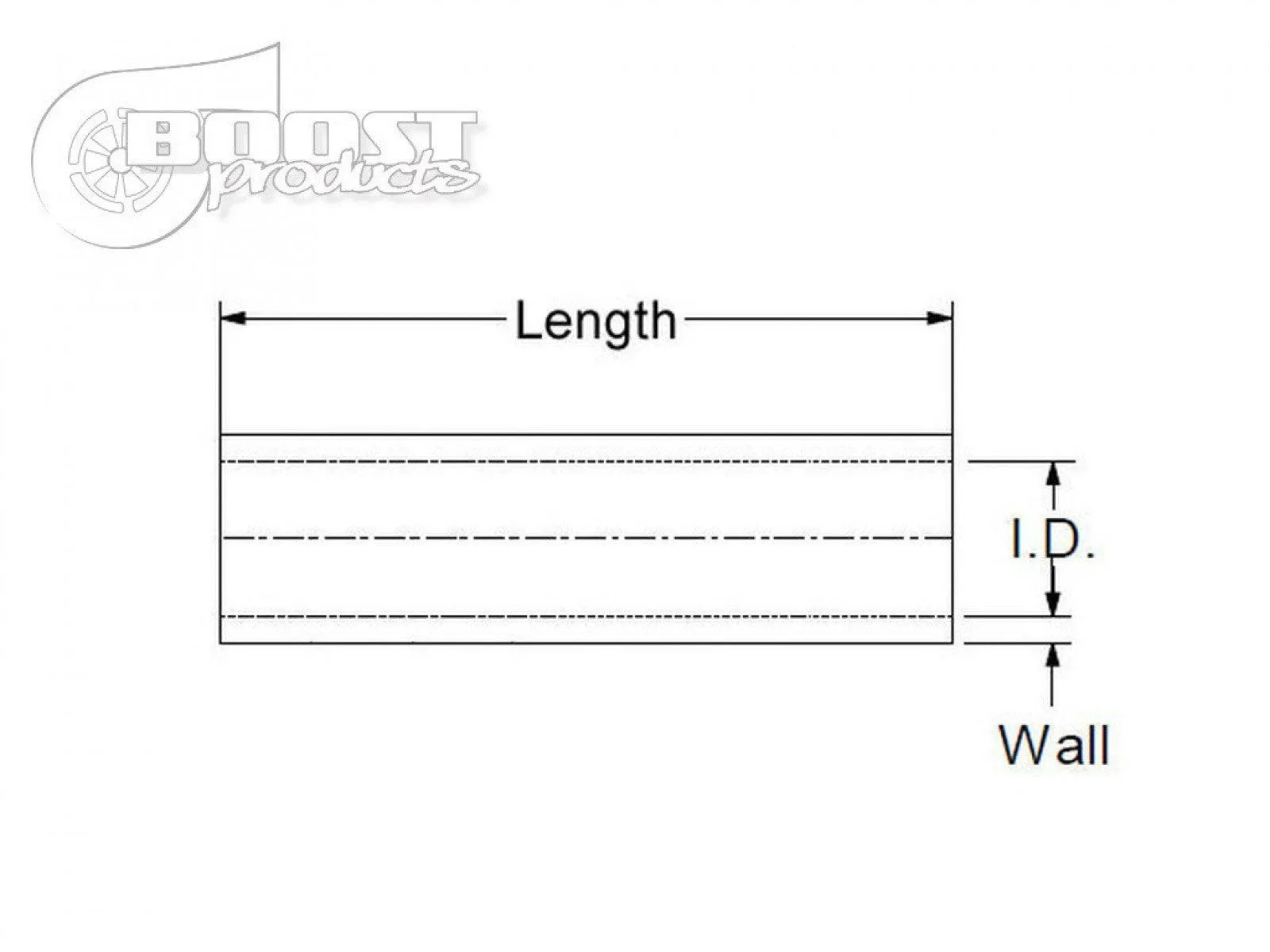 BOOST Products Silicone Coupler 13mm (1/2") ID, 75mm (3") Length, Black