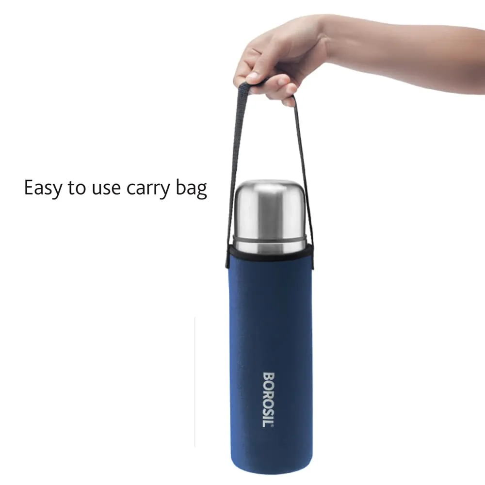 Borosil Thermo Flask, Blue