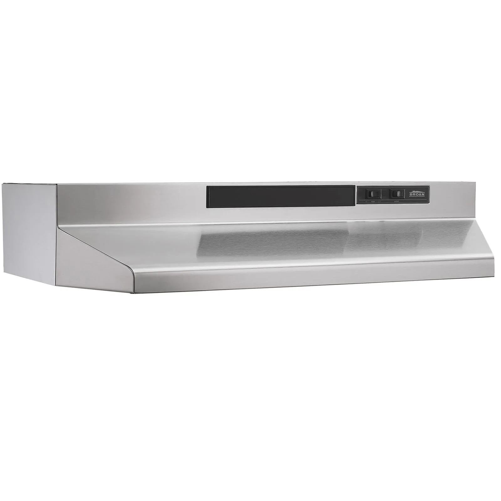 Broan F403004 30" Convertible Under-Cabinet Range Hood, 160 CFM, Stainless Steel