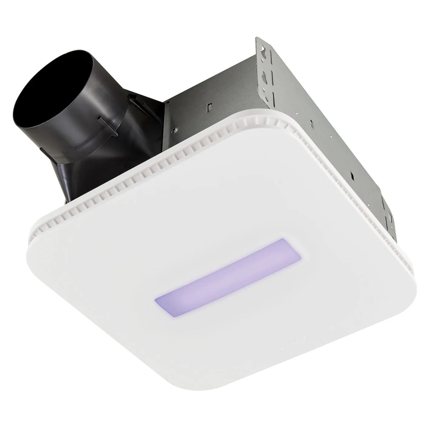 Broan NuTone AR110LKVV SurfaceShield Exhaust Fan with LED and Vyv Antimicrobial Antiviral Violet Light, 110 CFM