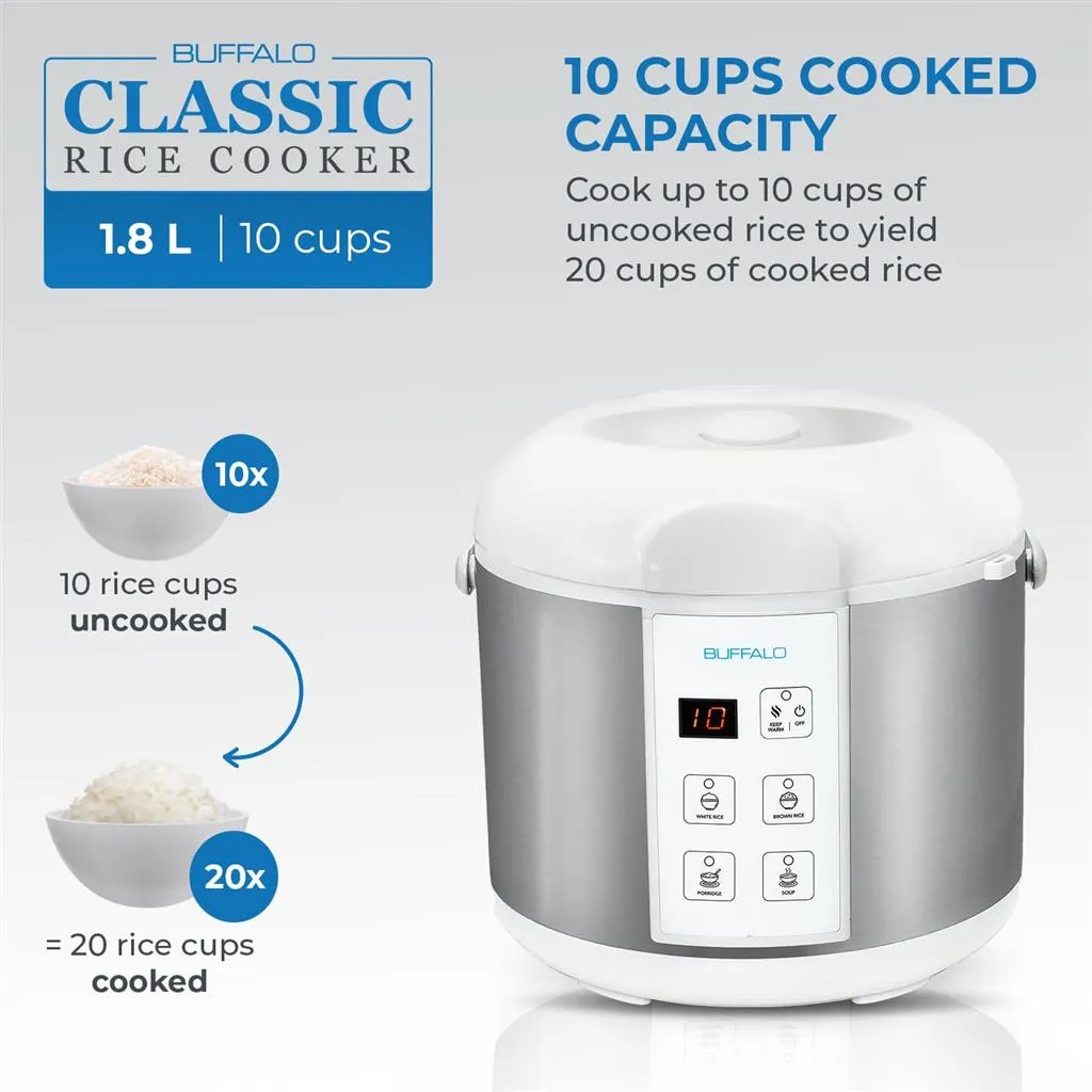 Buffalo Classic Rice Cooker 1.8 Liter (10 Cups) (KWBSC18-II)