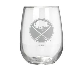 Buffalo Sabres 17 oz. Stemless Wine Glass