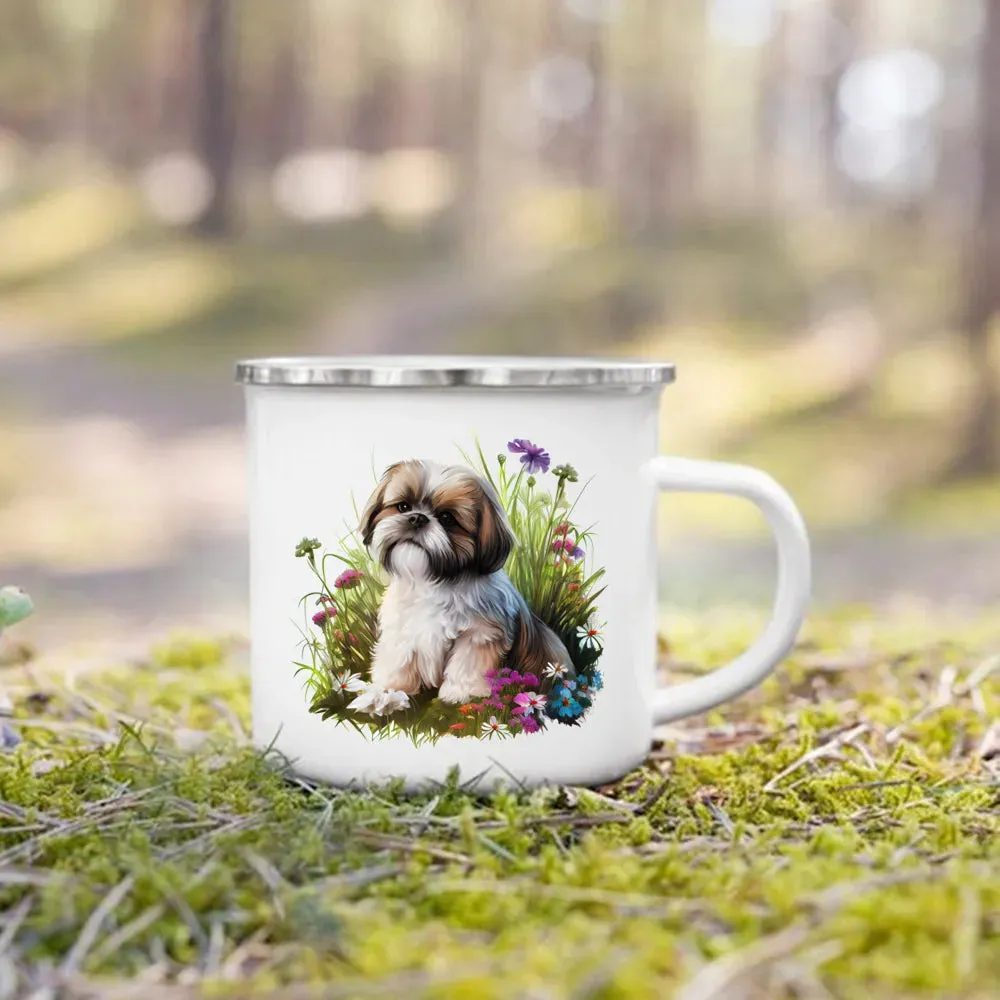 Camping Enamel Mug Dog Lover's Collection