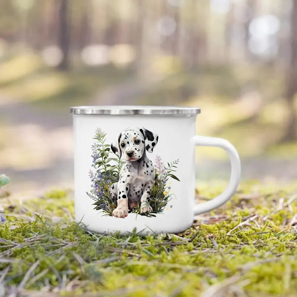 Camping Enamel Mug Dog Lover's Collection