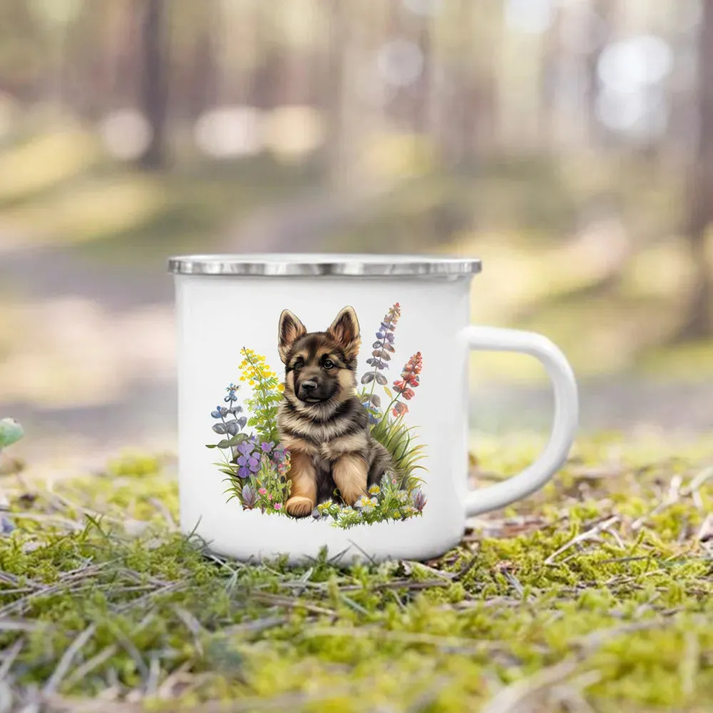 Camping Enamel Mug Dog Lover's Collection