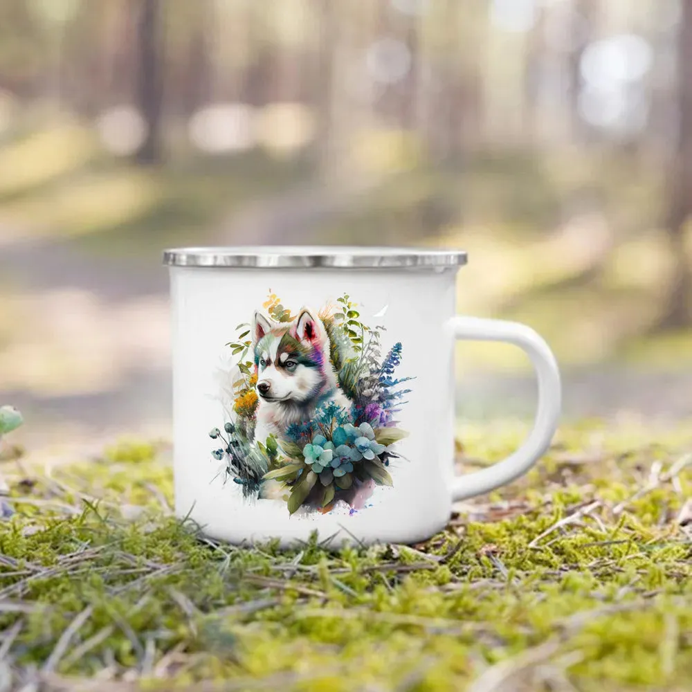 Camping Enamel Mug Dog Lover's Collection