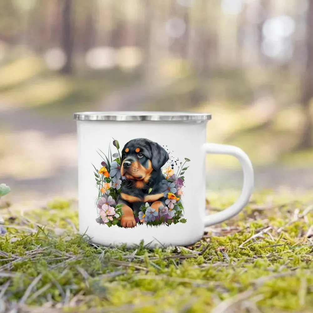 Camping Enamel Mug Dog Lover's Collection