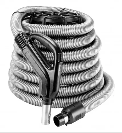 Cana-Vac Air Hose for Central Vacuum with On/Off Switch (30Ft, 35Ft, 40Ft, 50Ft)