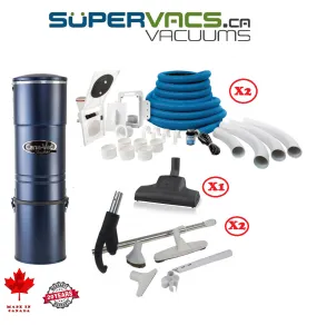 CanaVac ACAN790 with 2X HideAHose (RapidFlex) Kits Includes Install Kit and Attachments