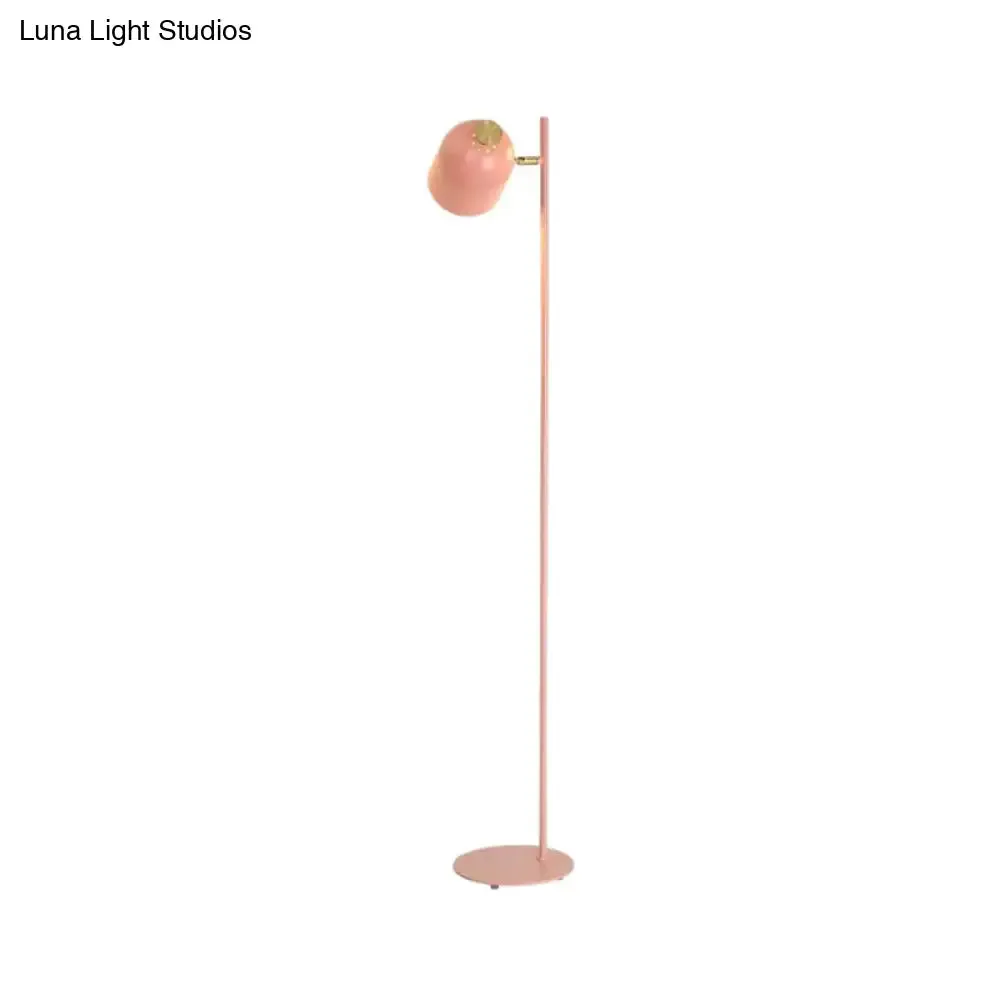 Candy Colored Metal Floor Light - Stylish Macaron Design for Living Room