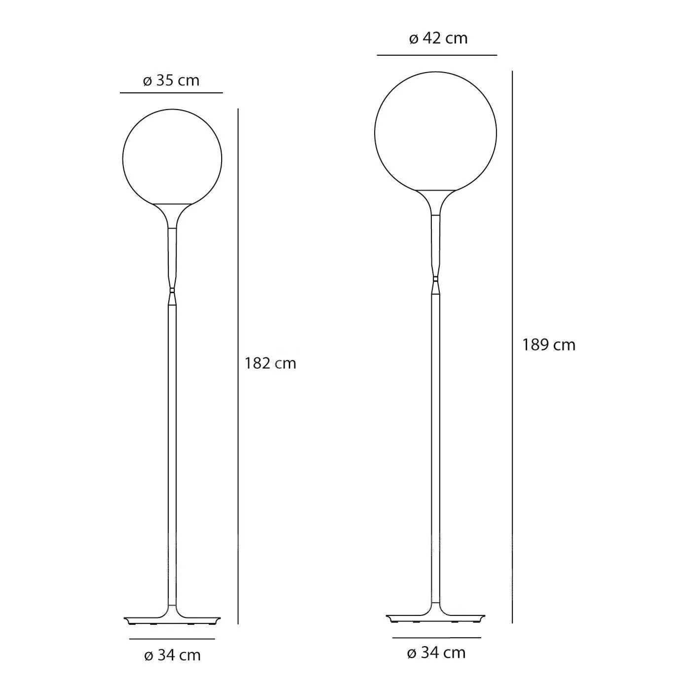 castore 35 | 42 floor lamps | Artemide