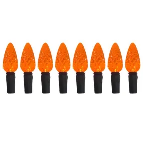 Celebrations Orange 100 ct 2 in. LED C6 Halloween String Lights