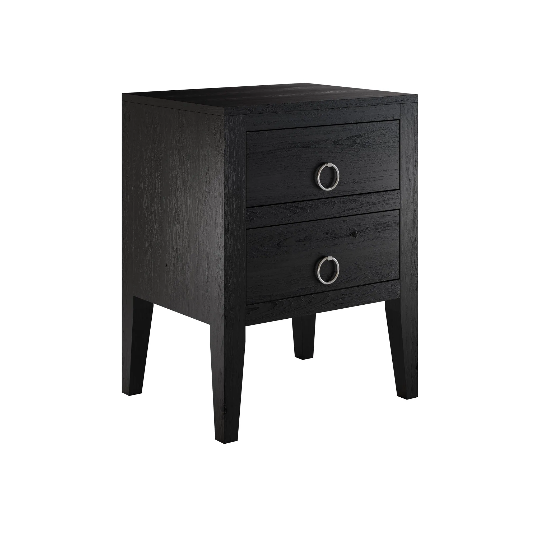 Cheriton Solid Oak Bedside Cabinet with Round Handles